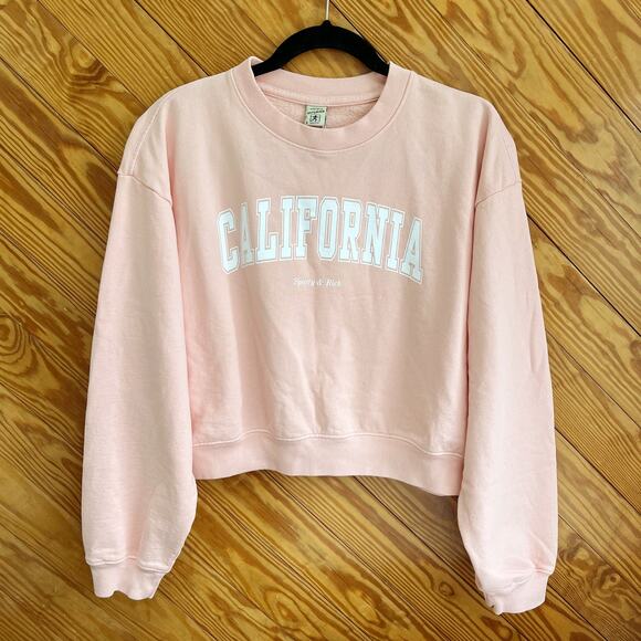Sporty & Rich California Cropped Crewneck Sweatshirt - Picture 3 of 7